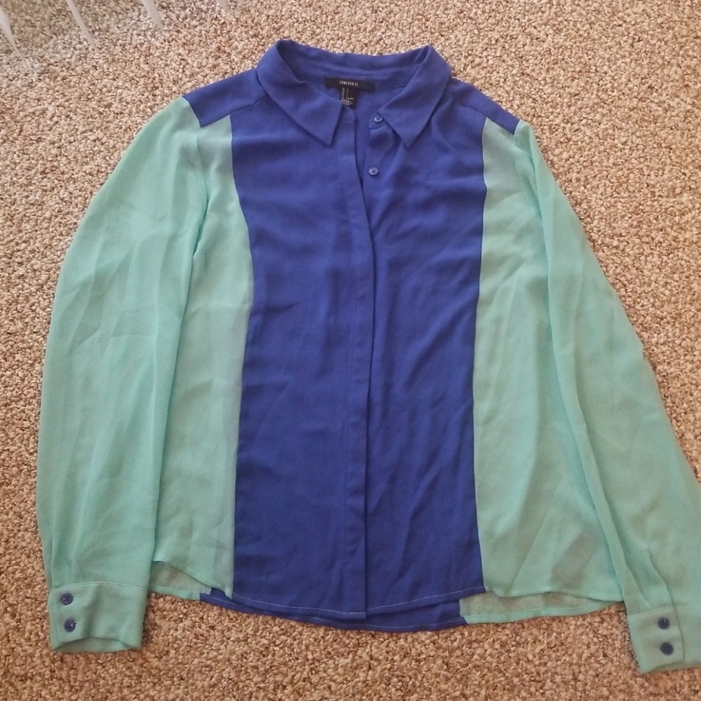 Forever 21 Button Down Blouse